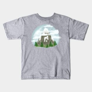 Snowy Mountain Kids T-Shirt